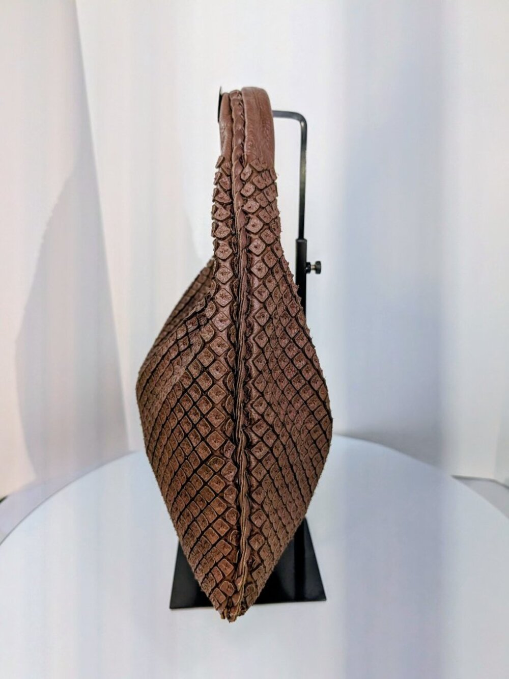Bottega Veneta Light Brown "Frayed" Intrecciato Nappa Veneta Hobo - Picture 2 of 12